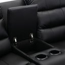 Ver mais imagens de Poltrona Reclinável Manual de Cinema Oscar 2 Lugares Baú/massagem/aquecimento Pu Preto G31 - Laura L