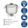 Rechaud Tramontina Solar em Aço Inox Fundo Triplo com Fogareiro e Tampa de Inox 6,1 L 65500670 - 2