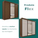 Ver imagem 5 de Guarda-Roupa Casal 3 Portas de Correr 4 Gavetas Manaus Marrom/New Canion/Off White