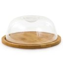 Ver imagem 1 de Porta Queijo Bambu com Tampa Acrílico 19 Cm