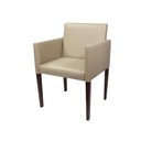 Ver imagem 3 de Kit 4 Poltronas Nina Executiva Retrô Tecido Sintético para Sala de Recepção Escritório - Bege