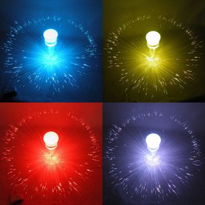 Pisca Pisca Fibra Ótica LED Água Viva Rgb Natal Natalino Festa Bivolt