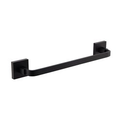 Porta Toalha De Rosto Barra 30 cm - Quadrado Em Latão Preto Fosco HB-A0128P Harmony Toalheiro do Ros - 2