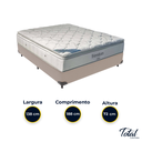 Ver imagem 3 de Cama Box Casal Bege e Colchão Freedom Molas Ensacadas Ortobom