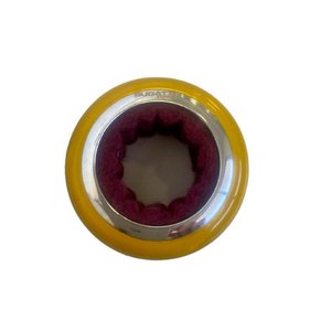 Corta Gotas Anel com Feltro Vinho Italiano Amarelo Bugatti