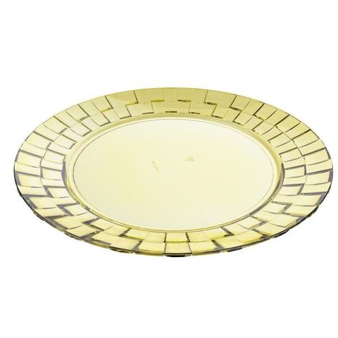 Conjunto 6 Pratos Rasos Amarelo 26cm Trama Crippa