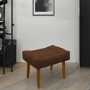 Ver imagem 2 de Puff Banqueta Decorativo Pés Madeira