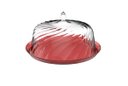 Ver imagem 1 de Porta Bolo 25 Cm Boleira Vermelho Multiuso Crippa