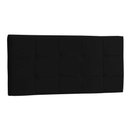 Ver imagem 2 de Cabeceira Painel Casal 140 Cm Suede Preto Lia - MV Estofados