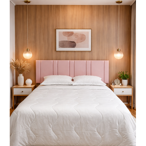 Cabeceira Estofada Adesiva 1,88 X 0,60 - Rosa