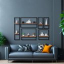 Ver imagem 2 de Prateleira com Suporte Estilo Industrial (Selo Fsc) 90 x 20 cm Mel Bemfixa