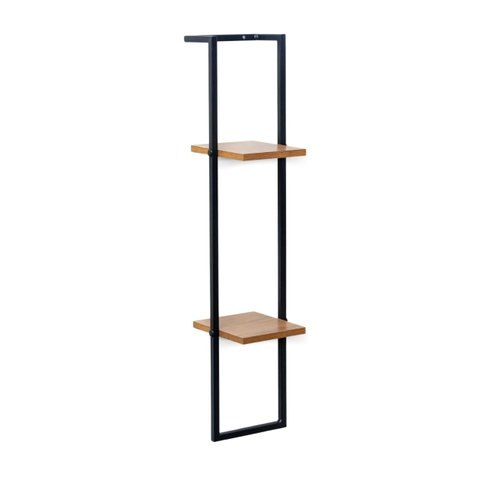Prateleira com Suporte Estilo Industrial (Selo Fsc) 90 x 20 cm Mel Bemfixa