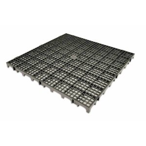 Piso Estrado Plástico Preto 50x50