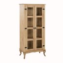 Ver imagem 2 de Cristaleira Duas Portas Madeira Maciça Rústica Mel Shop JM