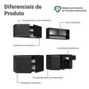 Ver imagem 4 de Armário de Cozinha Completa 260 cm Suspenso Preto Nice Madesa 04