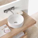 Ver imagem 2 de Cuba Ceramica de Sobrepor Banheiro Louça com Valvula, 37x37 Mx204 Cor:branco