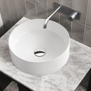 Ver imagem 3 de Cuba Ceramica de Sobrepor Banheiro Louça com Valvula, 37x37 Mx204 Cor:branco