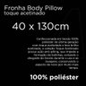 Fronha para Body Pillow Toque Acetinado 40x130cm Azul Dimensão - 3