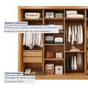 Ver imagem 7 de Guarda Roupa Casal com Espelho 4 Portas de Correr e 4 Gavetas 279,3cm Premium Jade