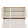 Buffet Aparador com 3 Portas e Prateleiras Internas Berlin - Vianossa: Off White/naturale - 3