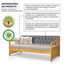 Ver imagem 5 de Sofá Cama Dublin 3 Lugares Fixo 195cm Cinza