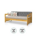 Ver imagem 2 de Sofá Cama Dublin 3 Lugares Fixo 195cm Cinza