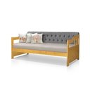 Ver imagem 3 de Sofá Cama Dublin 3 Lugares Fixo 195cm Cinza