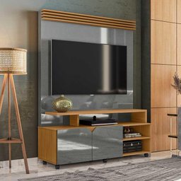 Home Sala Para TV Até 55 Pol Berlim 1.36 Lukaliam Cinza/Tauari - 2
