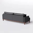 Ver imagem 6 de Sofá 3 Lugares Living Fixo Doha 1,80m em Couro:preto
