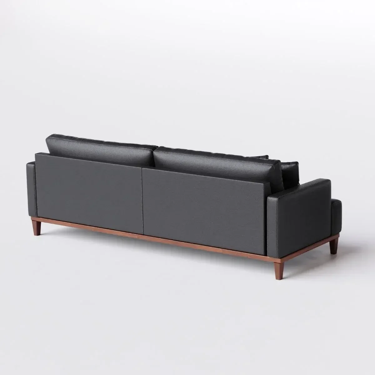 Ver imagem 6 de Sofá 3 Lugares Living Fixo Doha 1,80m em Couro:preto
