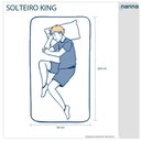 Ver imagem 3 de Cama Box Branca + Colchão Solteiro King Castelar Preto Espuma D33 Bordado 96x203x57cm