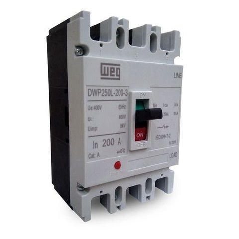 Disjuntor Caixa Moldada Dwp250l-200-3 200a 3p Weg