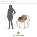 Ver imagem 4 de Conjunto Sala de Jantar 4 Lugares Retangular Tampo de Vidro 120X85cm Mesa Smart com Cadeiras Lodelô