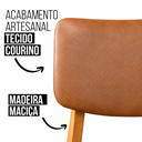 Ver imagem 3 de Kit 2 Cadeira de Jantar Madeira Maciça Manuela Estofada Premium Ergonomica Confortável Di Franco