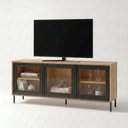 Ver imagem 5 de Rack para TV até 55 Polegadas 136cm 3 Portas de Vidro e 2 Prateleiras BR149