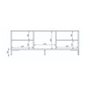 Ver imagem 4 de Rack para TV até 55 Polegadas 136cm 3 Portas de Vidro e 2 Prateleiras BR149