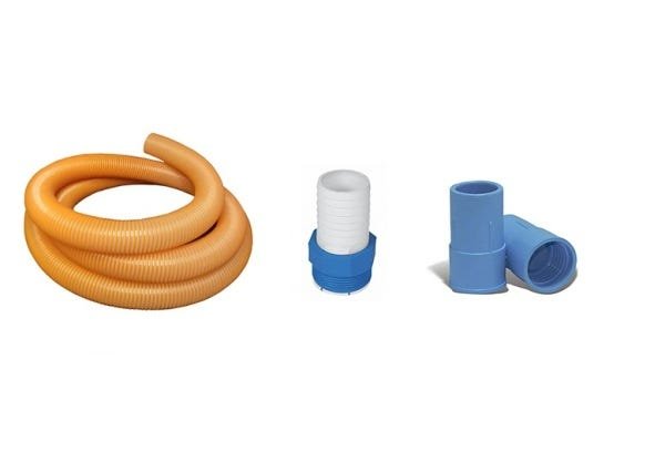 Kit Mangueira para Piscina Limpeza Laranja Siliconada 20Metros - 1