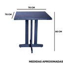 Ver imagem 6 de Mesa Fixa 70x70 de Madeira:preto