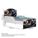 Ver imagem 4 de Guarda Roupa Infantil 3 Portas 2 Gavetas e Mini Cama Infantil 153x79 MDF Decmade