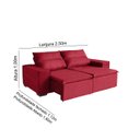 Ver imagem 2 de Sofá Paris 5 Lugares 2,50cm Retrátil e Reclinável - de Casa Décor e Estofados.