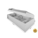 Ver imagem 2 de Cama Solteiro com Bau Interno Embutido Pratica Reforçada Camila Mdf/mpd Framar Branca