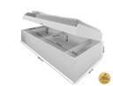 Ver imagem 2 de Cama Solteiro com Bau Interno Embutido Pratica Reforçada Camila Mdf/mpd Framar Branca