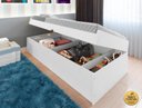 Ver imagem 1 de Cama Solteiro com Bau Interno Embutido Pratica Reforçada Camila Mdf/mpd Framar Branca
