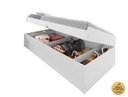 Ver imagem 4 de Cama Solteiro com Bau Interno Embutido Pratica Reforçada Camila Mdf/mpd Framar Branca