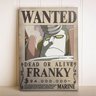 Placa Decorativa Anime One Piece Wanted Franky - 1