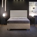 Ver imagem 2 de Cabeceira Box Queen Com Tachas 160 cm Vicenza L02 Bouclê Bege - Lyam Decor