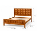 Ver imagem 3 de Cama Queen em Madeira Maciça de Pinus 168x210cm Ravena Marrom/Caramelo
