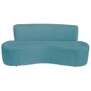Ver imagem 4 de Sofá Curvo Orgânico Escritório Recepção 3 Lugares Amsterdã 180cm Suede