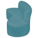 Ver imagem 5 de Sofá Curvo Orgânico Escritório Recepção 3 Lugares Amsterdã 180cm Suede