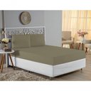 Ver imagem 4 de Jogo de Cama Casal Viúva Nobre 3 Peças Malha 100% Algodão - Avelã